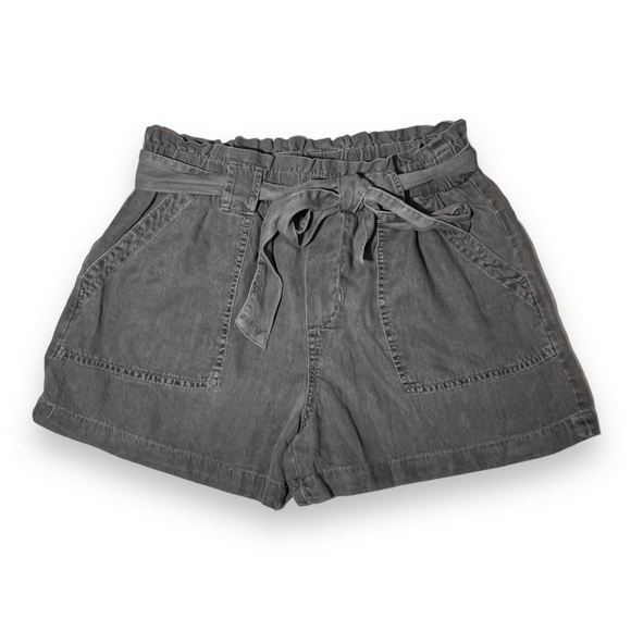 Time and Tru Women's Belted Utility Shorts Black Size Medium - Picture 1 of 7